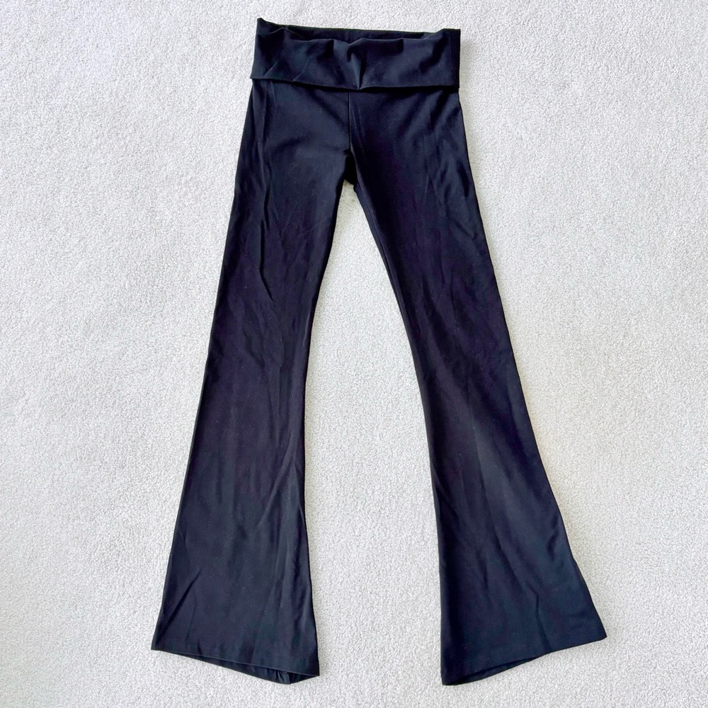 Y2K Victoria’s Secret PINK Black Fold Over Yoga Pants XS